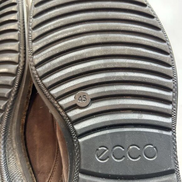 Ecco Shoes Mens 45 US 11.5 Brown Leather Lace Up Oxford Dress See Description - Picture 7 of 8